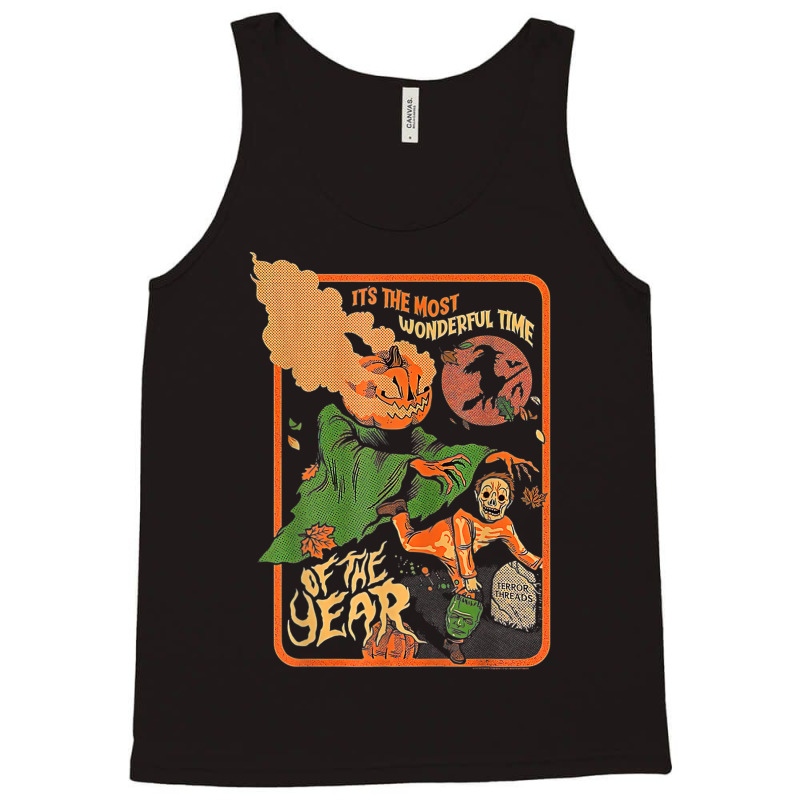 Its The Most Wonderful Time Of The Year Vintage Halloween Tank Top by Fashzilla | Artistshot