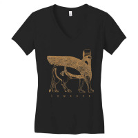 Lamassu Winged Lion Assyrian Sumerian Mesopotamia Women's V-neck T-shirt | Artistshot