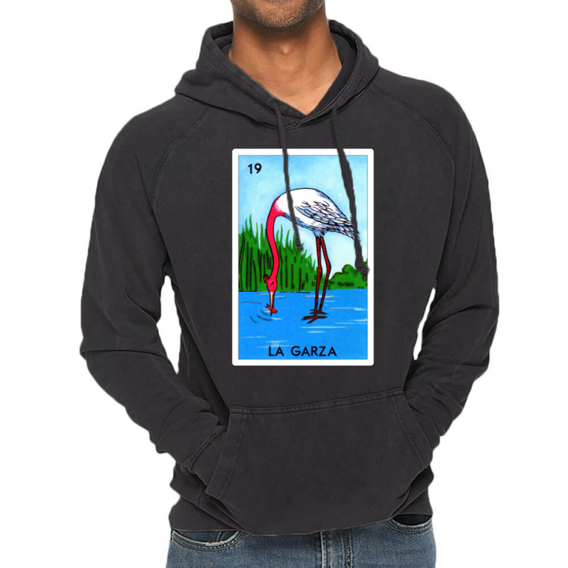 Loteria Mexicana Art - Loteria Mexicana Design - La Garza Gift - Regal Vintage Hoodie by cm-arts | Artistshot