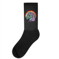 Zombie Unicorn, High Quality Microfiber, Zombie Unicorn Art, Zombie Un Socks | Artistshot