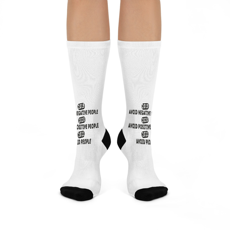 Avoid Negative People Tshirt Classic Crew Socks | Artistshot