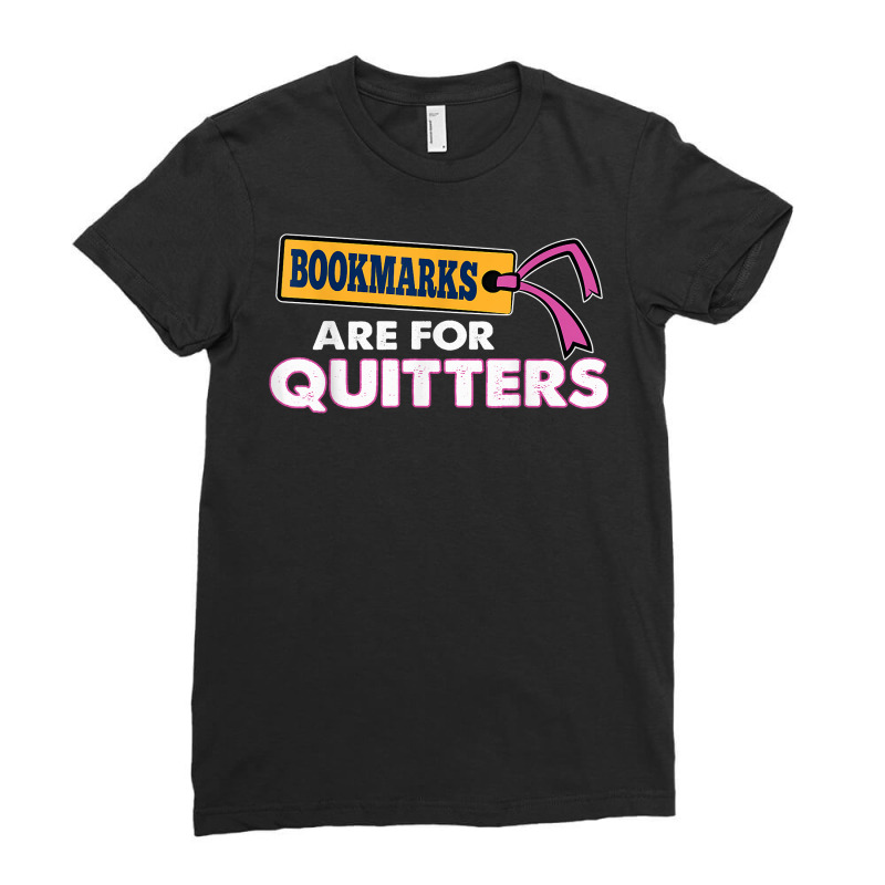 Bookmarks Are For Quitters Speed Reading T Shirt Ladies Fitted T-Shirt by cm-arts | Artistshot