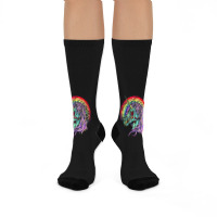 Zombie Unicorn, High Quality Microfiber, Zombie Unicorn Art, Zombie Un Crew Socks | Artistshot