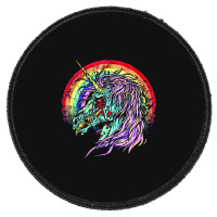 Zombie Unicorn, High Quality Microfiber, Zombie Unicorn Art, Zombie Un Round Patch | Artistshot