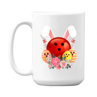 Bowling Easter Bunny Egg 2020 Rabbit Flowers Pascha Bowler 15 Oz Coffee Mug | Artistshot