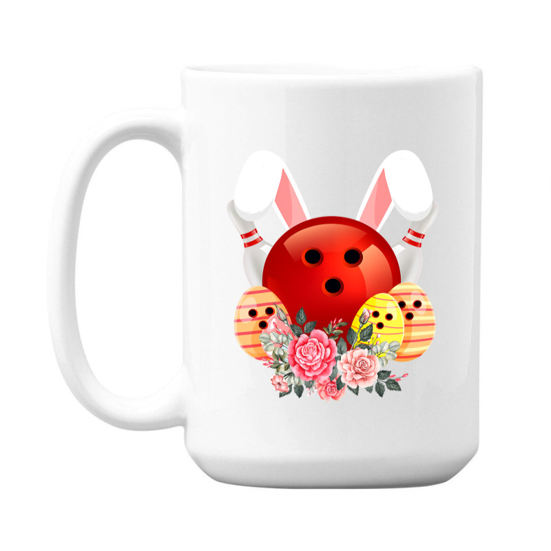 Bowling Easter Bunny Egg 2020 Rabbit Flowers Pascha Bowler 15 Oz Coffee Mug by Haley1989 | Artistshot