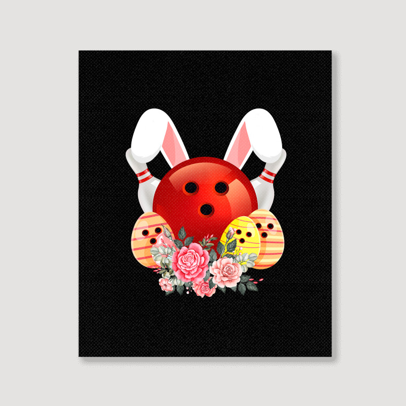 Bowling Easter Bunny Egg 2020 Rabbit Flowers Pascha Bowler Portrait Canvas Print by Haley1989 | Artistshot