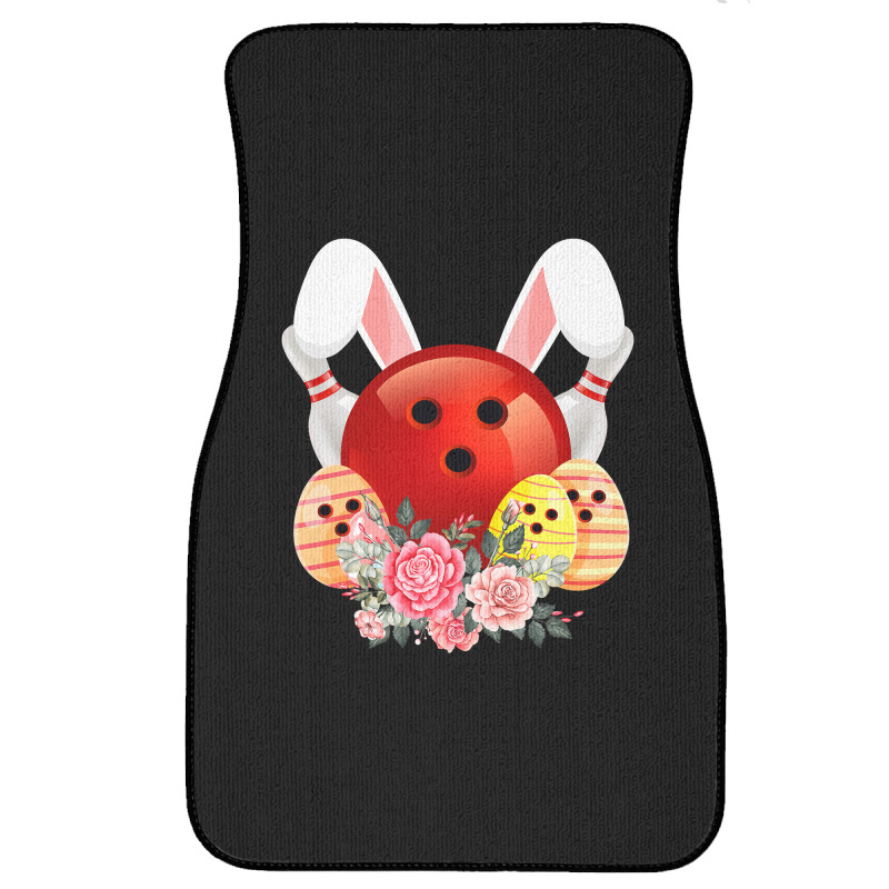 Bowling Easter Bunny Egg 2020 Rabbit Flowers Pascha Bowler Front Car Mat by Haley1989 | Artistshot