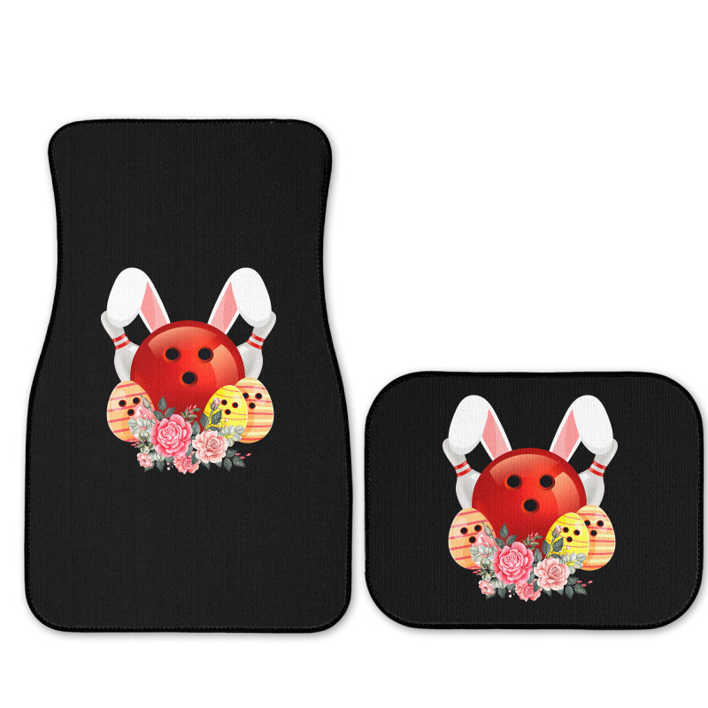 Bowling Easter Bunny Egg 2020 Rabbit Flowers Pascha Bowler Full Set Car Mats by Haley1989 | Artistshot