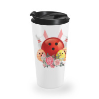 Bowling Easter Bunny Egg 2020 Rabbit Flowers Pascha Bowler Travel Mug | Artistshot