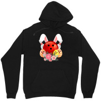 Bowling Easter Bunny Egg 2020 Rabbit Flowers Pascha Bowler Unisex Hoodie | Artistshot