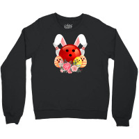 Bowling Easter Bunny Egg 2020 Rabbit Flowers Pascha Bowler Crewneck Sweatshirt | Artistshot