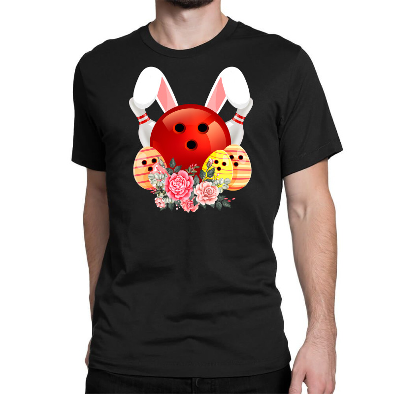 Bowling Easter Bunny Egg 2020 Rabbit Flowers Pascha Bowler Classic T-shirt by Haley1989 | Artistshot