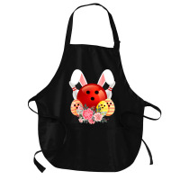 Bowling Easter Bunny Egg 2020 Rabbit Flowers Pascha Bowler Medium-length Apron | Artistshot