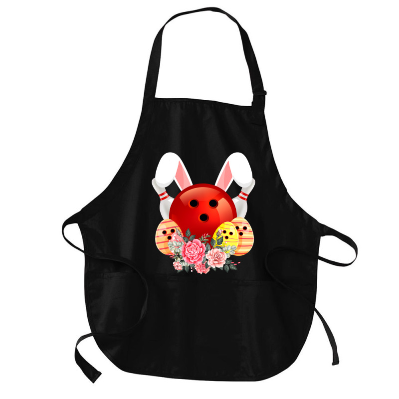 Bowling Easter Bunny Egg 2020 Rabbit Flowers Pascha Bowler Medium-Length Apron by Haley1989 | Artistshot