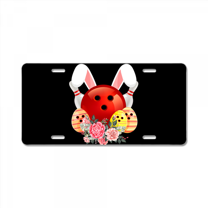 Bowling Easter Bunny Egg 2020 Rabbit Flowers Pascha Bowler License Plate by Haley1989 | Artistshot