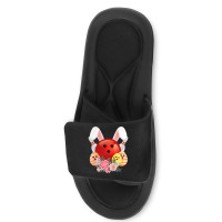 Bowling Easter Bunny Egg 2020 Rabbit Flowers Pascha Bowler Slide Sandal | Artistshot