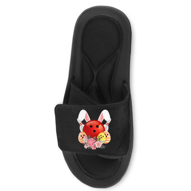 Bowling Easter Bunny Egg 2020 Rabbit Flowers Pascha Bowler Slide Sandal by Haley1989 | Artistshot