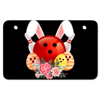 Bowling Easter Bunny Egg 2020 Rabbit Flowers Pascha Bowler Atv License Plate | Artistshot