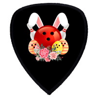 Bowling Easter Bunny Egg 2020 Rabbit Flowers Pascha Bowler Shield S Patch | Artistshot