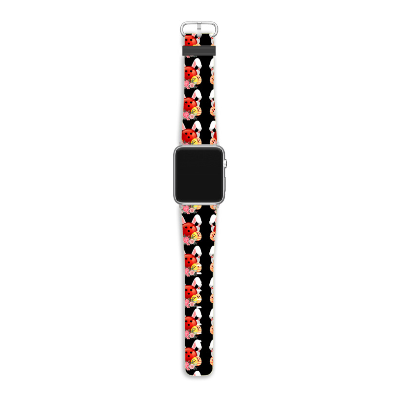 Bowling Easter Bunny Egg 2020 Rabbit Flowers Pascha Bowler Apple Watch Band by Haley1989 | Artistshot