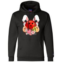 Bowling Easter Bunny Egg 2020 Rabbit Flowers Pascha Bowler Champion Hoodie | Artistshot