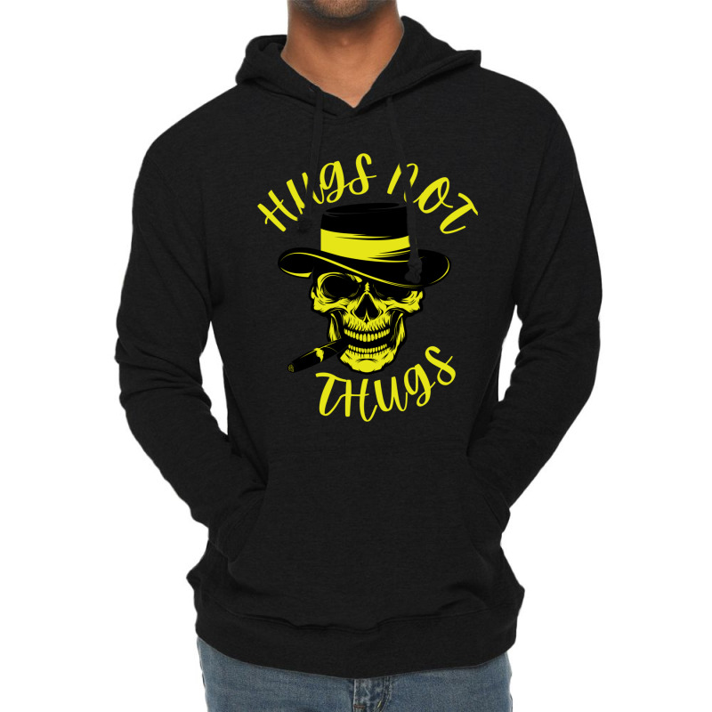 Hugs Not Thugs Because We Love Dogs Lightweight Hoodie | Artistshot