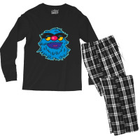 Fuzzy Blue Puppet Men's Long Sleeve Pajama Set | Artistshot