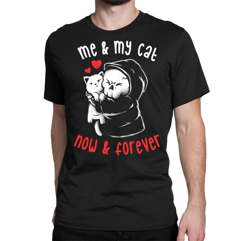 Me And My Cat Now And Forever -  Cute Kitty Skull Gift Classic T-shirt | Artistshot