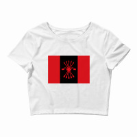 Falange Movement Flag Long Sleeve T Shirt Crop Top | Artistshot