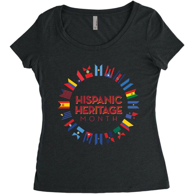 Hispanic Heritage Month Women's Triblend Scoop T-shirt by cm-arts | Artistshot