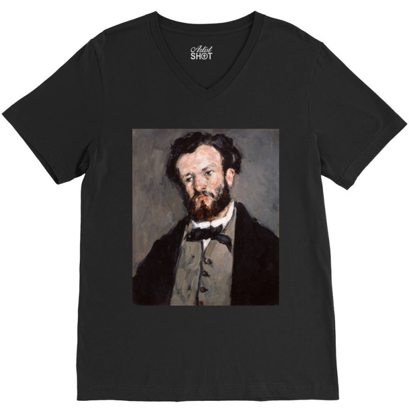 Portrait Of Anthony Valabregue By Paul Cezanne V-Neck Tee by Kanmosrin52 | Artistshot