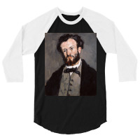 Portrait Of Anthony Valabregue By Paul Cezanne 3/4 Sleeve Shirt | Artistshot