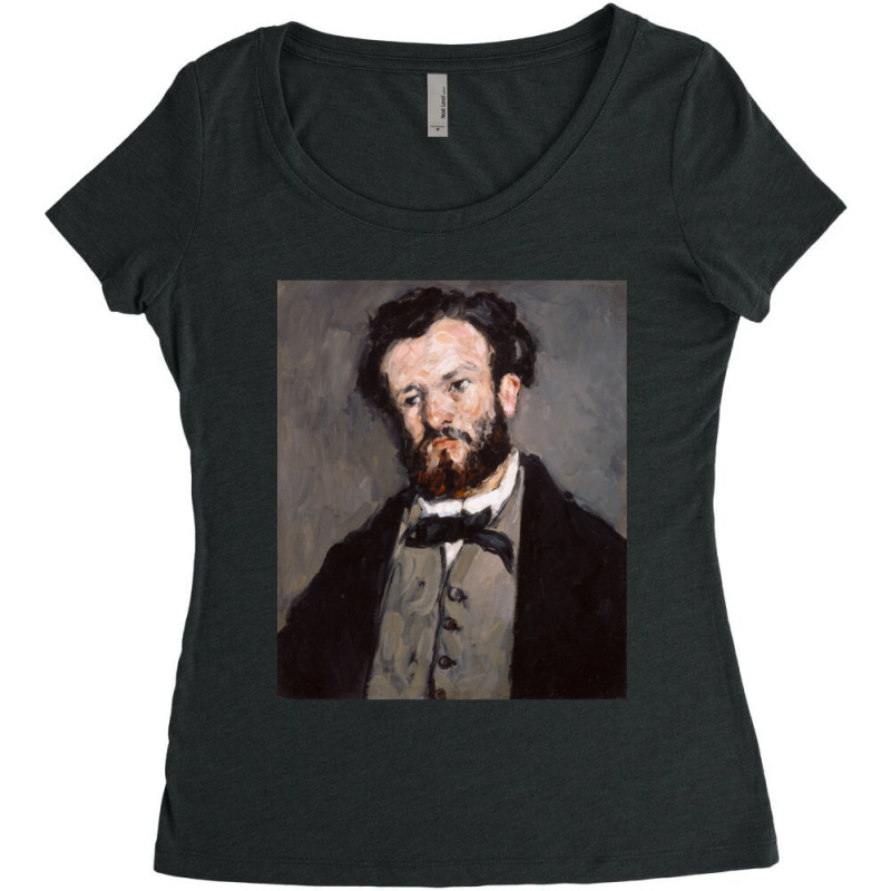 Portrait Of Anthony Valabregue By Paul Cezanne Women's Triblend Scoop T-shirt by Kanmosrin52 | Artistshot