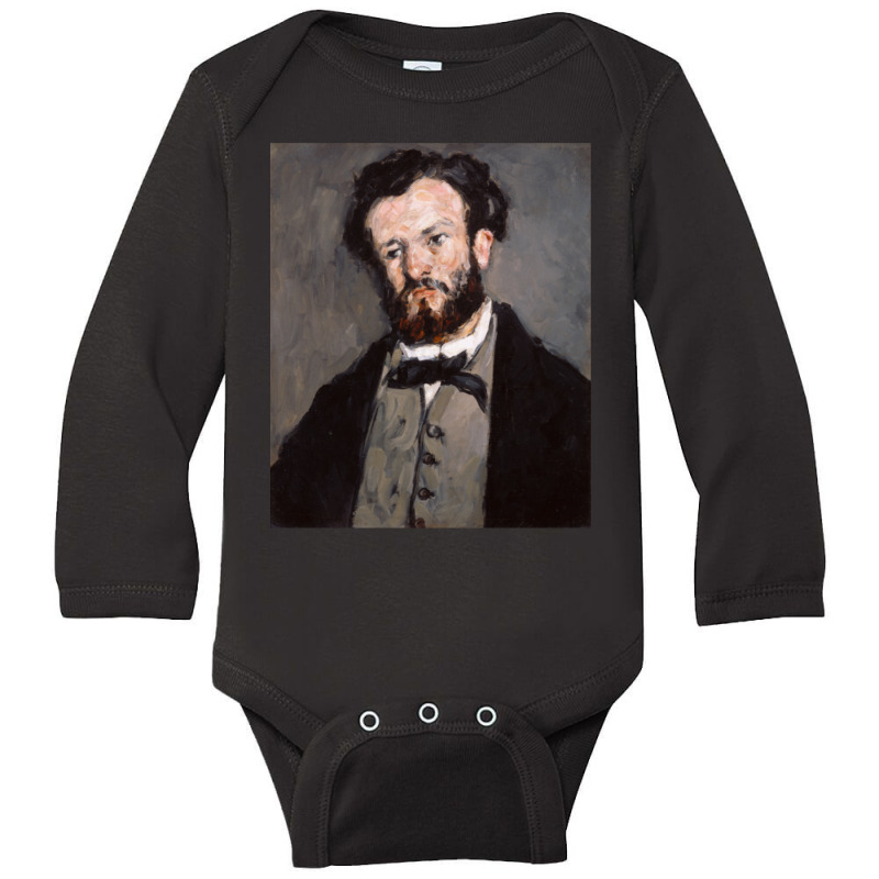 Portrait Of Anthony Valabregue By Paul Cezanne Long Sleeve Baby Bodysuit by Kanmosrin52 | Artistshot