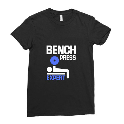 Bench Press Expert Ladies Fitted T-shirt Designed By Sepedakaca