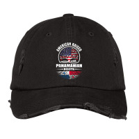 American Raised With Panamanian Roots Panama Panama Flag T Shirt Vintage Cap | Artistshot