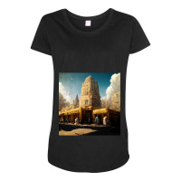 The Time Of The Pharaohs Maternity Scoop Neck T-shirt | Artistshot