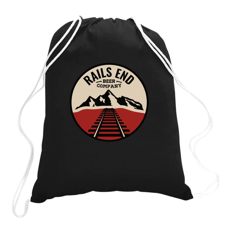 Outlaw Yoga At Rails End Beer Drawstring Bags | Artistshot