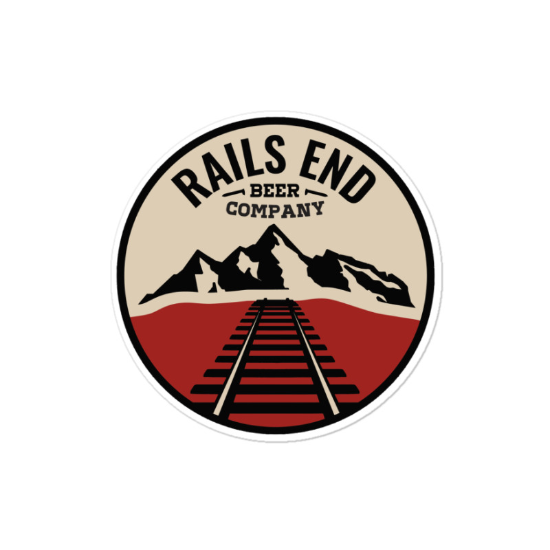 Outlaw Yoga At Rails End Beer Sticker | Artistshot