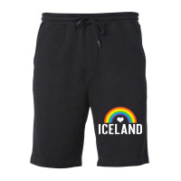 Iceland Lgbt Gay Pride Rainbow Travel Fleece Short | Artistshot