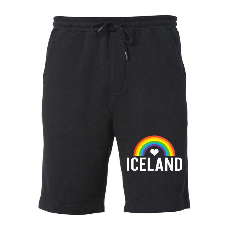 Iceland Lgbt Gay Pride Rainbow Travel Fleece Short by JonathonBarringer | Artistshot