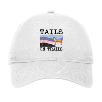 Chinook Tails On Trails Funny Dog Hiking T Shirt Adjustable Cap | Artistshot