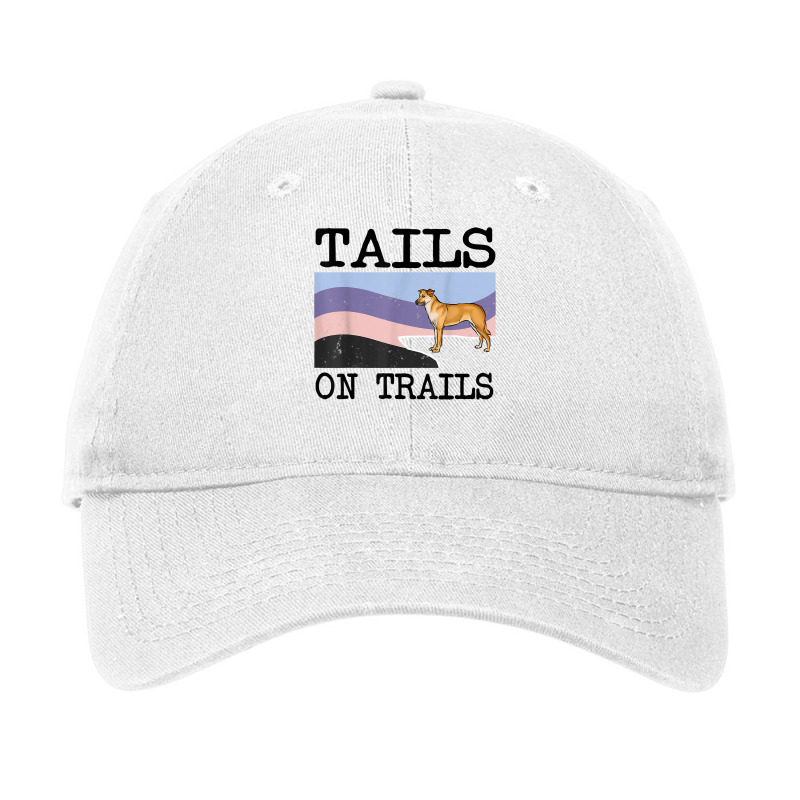 Chinook Tails On Trails Funny Dog Hiking T Shirt Adjustable Cap | Artistshot