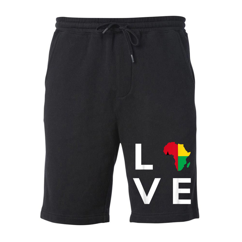 Guinea Bissau Flag Love Africa Continent For Guinea Bissauan T Shirt Fleece Short | Artistshot