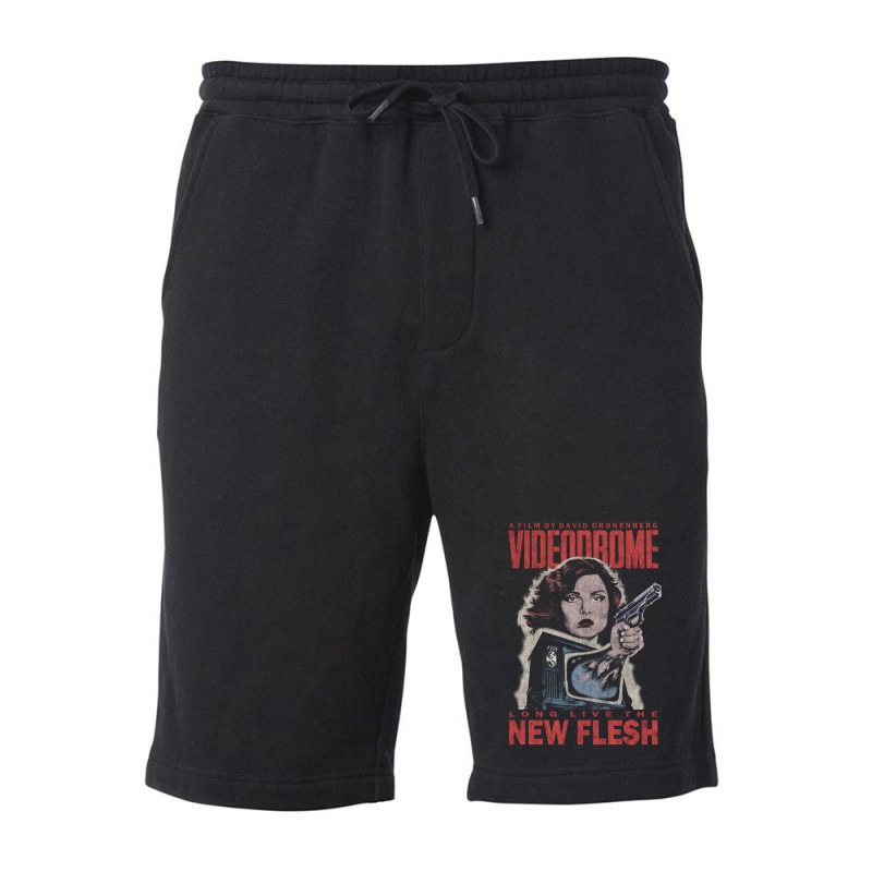 Videodrome (distressed) Fleece Short by cm-arts | Artistshot