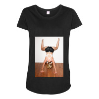 Twerking Miley Maternity Scoop Neck T-shirt | Artistshot