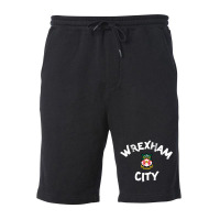 Wrexham City, City Of Wrexham, Capital Of North Wales Fleece Short | Artistshot