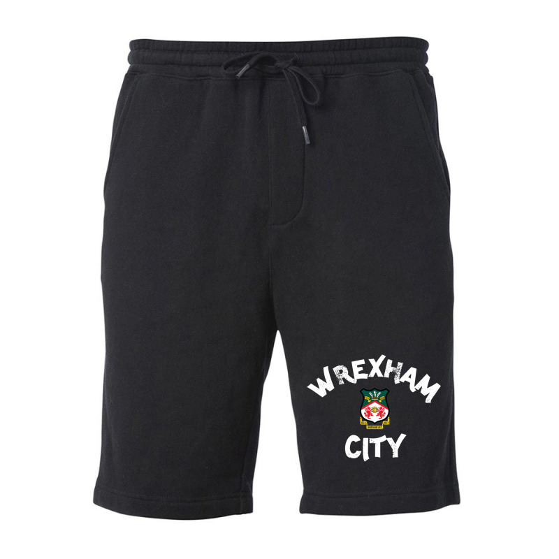 Wrexham City, City Of Wrexham, Capital Of North Wales Fleece Short | Artistshot