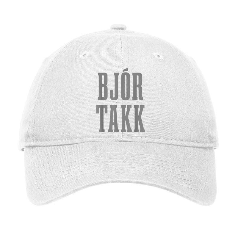 Beer Please In Icelandic Bjor Takk Iceland T Shirt Adjustable Cap by cm-arts | Artistshot